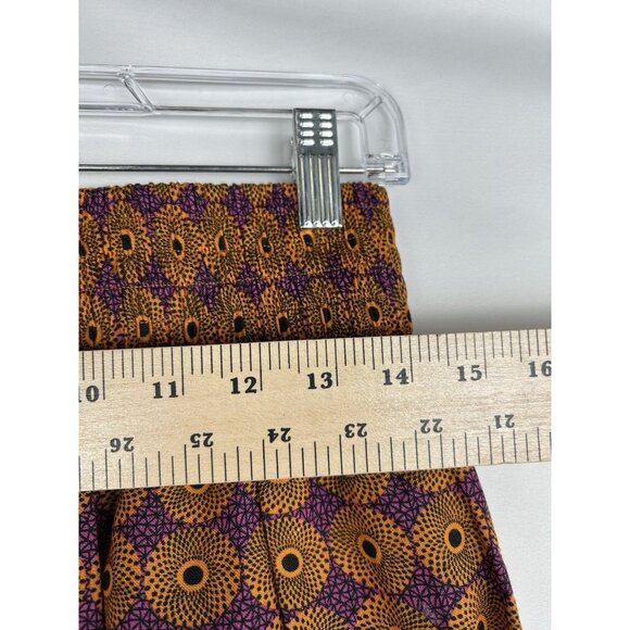 Corey Lynn Calter Women's XS Purple & Orange Floral Elastic/Button Maxi Skirt - Picture 5 of 15